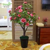 High simulation artificial home decorative peony bonsai potted tree