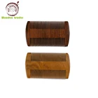 Hotselling Private Label Wood Pocket Men Beard Brush Comb Set Custom Laser LOGO Gift Wooden Hair Comb from China Factory