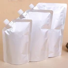stand up custom spout pouch aluminum foil plastic bag