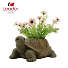 Color Pot Colors Decor Pot Wholesale Polyresin Cement Color Rooster Figurine Decorative Flower Pot Flower Pot Animal