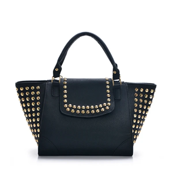 2015 Soft Real Handbags Women Messenger Bags Rockstud Handbag Rivet Shoulder Bag , Crossbody Phantom Mini Trapeze - Muti Colors