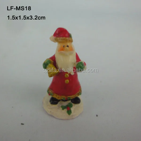 christmas decorations resin craft santa figurines gift item