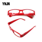 Promotion YNJN red frame custom printing logo italy design ce reading glasses