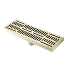 100*300mm Grill Luxury Brass Sanitary Shower Floor Drain