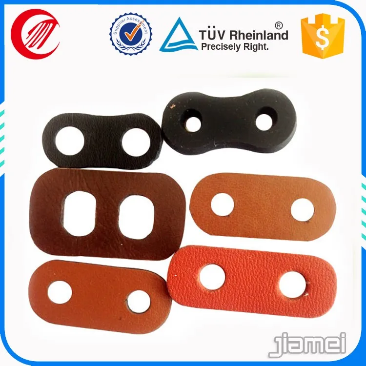 Decorative Colorful Garment Cord End Lock Pig Noise Leather Draw Cord