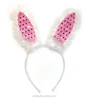 Bachelorette party flashing bunny ears headband