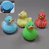 wholesale multicolored weighted floating fishing duck , assorted hook a duck toy , multi colored hook rubber duck toy