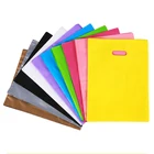 `Colorful Plastic Shopping Bags With Handle, Boutique Clothes Gift Packaging Bag