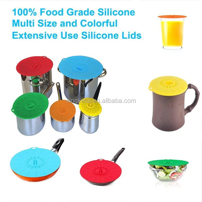 promotional custom bpa free silicone pot lid silicone pot cover