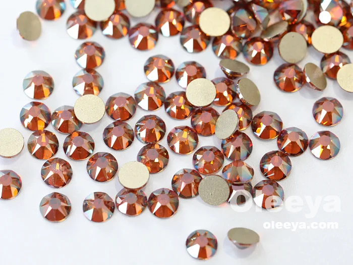 2019 Bling New Colors 2088 16cut SS16 Rose Gold AB Nail Crystals Rhinestones for Nail Art