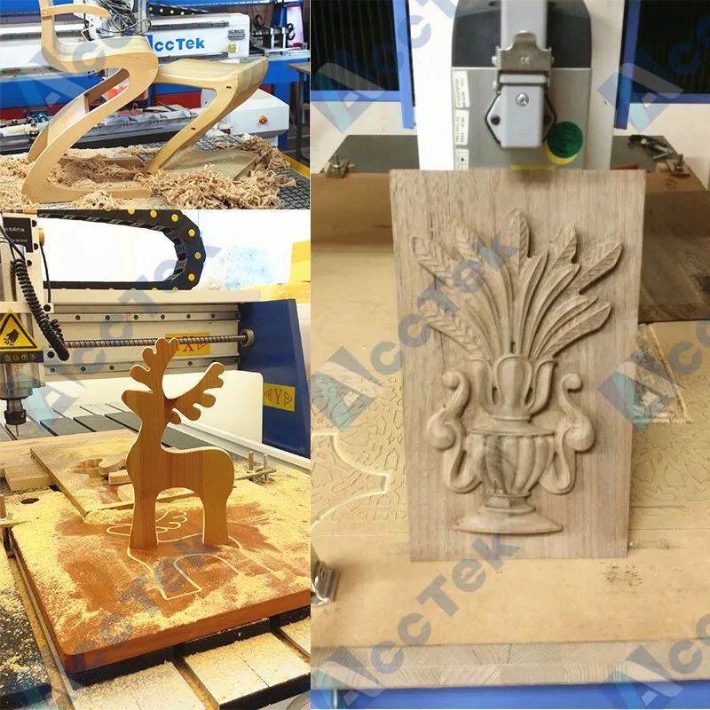 Machine 3d wood carving CNC Router AKM1325 ATC