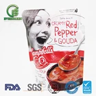 Pasta sauce and tomato sauce microwavable retort pouch