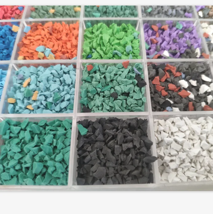 Recycled new safety EPDM colored rubber granules rubber surface