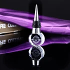 crystal diamond shaped wine stopper wedding giveaway gift