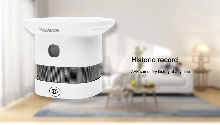 App remote control wifi camera smoke detector housing support SD card maximum 128G - ANKUX.COM