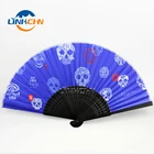 elegant Chinese bamboo lady hand holding fan for gift