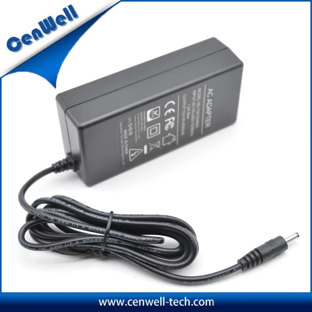 Cenwell UL FCC PSE CE approval 12V5A desktop type power adapter
