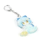 Glitter Animal Transparent Wholesale Epoxy Vograce Custom Promotional Acrylic Keychain Charms
