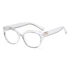 Promotion fashion novelty transparent reading eye glasses