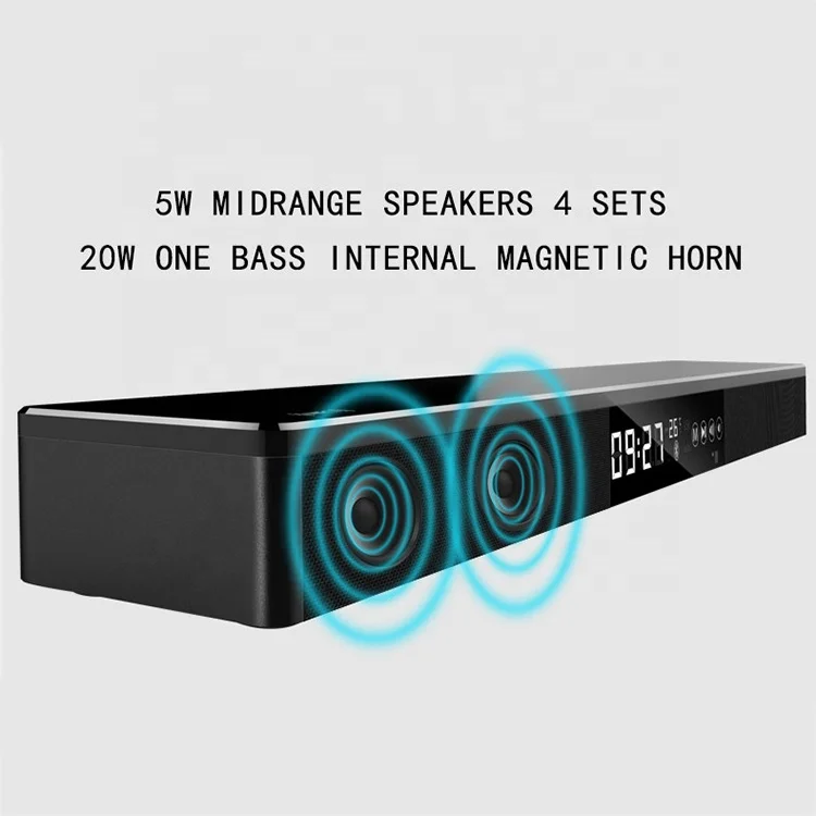 Remote Control Home Theatre System Speaker Bluetooth Sound Bar with Subwoofer - ANKUX.COM