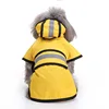 Adjustable Reflective Waterproof Lightweight Coat Hood Pet Rain Jacket For Large Dog