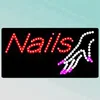 CE RoHS 12"X24"X1" acrylic Multi-color chasing open led portable nails signs
