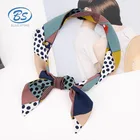 SS020 Newest Custom made Printed Twill Hand Rolled Silk Indian Scarf Women Silk Satin Scarf Wholesale China