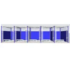 5-Run Indoor/Outdoor Row Style Dog Kennel With Fight Guards