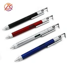 Multifunctional screwdriver long scale ruler phone holder ballpoint pen horizontal capacitor metal scale gift tool pen