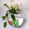 Creative Design Home Decor Transparent Wall Mounted Plant Hanging Vase Acrylic Fish Bowl Fish Tank Aquarium with High Quality