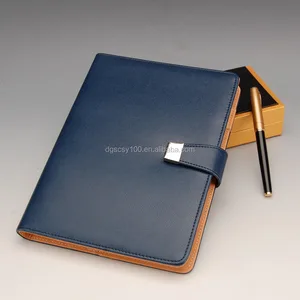 pu leather cover notebook 2018 custom embossed leather planner