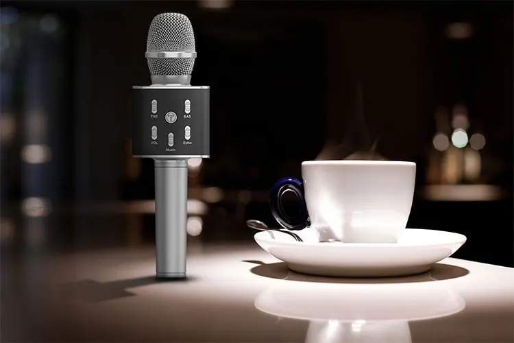 New DSP LED light Hi-Fi smart karaoke external speaker for mobile phone - ANKUX.COM