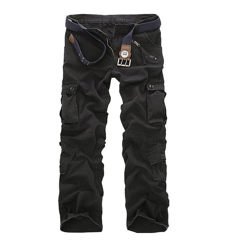 Jofemuho Mens Cargo Pants Slim Sport Multi-Pockets Military Outdoor Jogger Pants