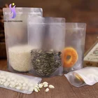 Custom printed zipper pouch Window/ food pouch Grade Standing Up plastic pouch food grade clear small ziplock bag