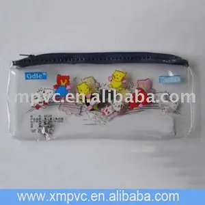transparent promotion pvc gift packaging bag for socks packing d
