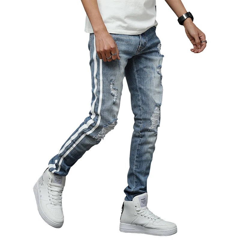mens jeans with zip ankle