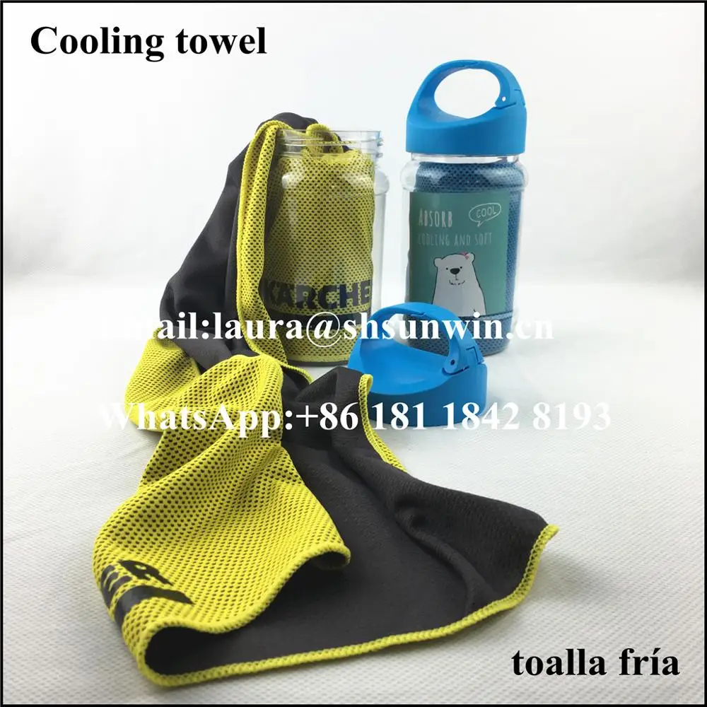cooling towel for instant relief - cool bowling fitness yoga
