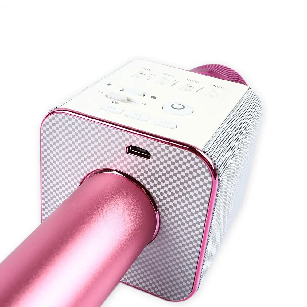 microphone karaoke Wireless KARAOKE Microphone bt Speakers Portable Handheld Speaker Q7 Q9 WS858 wireless mic singing mic for