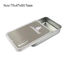 Metal type rectangular small sliding lid mint box candy tin