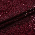 Textile Cloth Material Reversible Sequin Embroidery Fabrics Sequin Mesh Lace Fabric