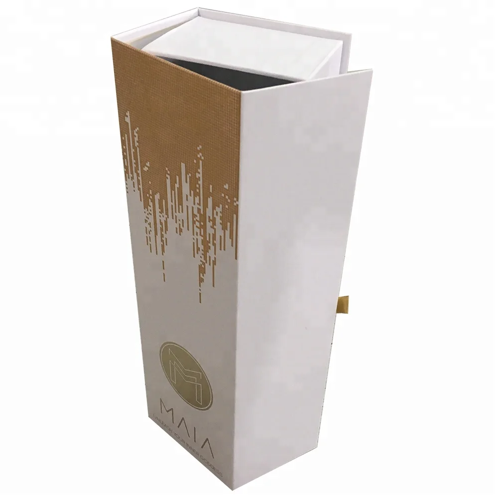 logo customized matte hair extension magnetic paper gift box for