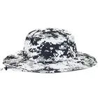 Wholesale cheap 58cm unisex 100% Cotton summer travel white canvas bucket hat fisherman sun cap