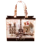 High quality Romantic Eiffel Tower Vintage Paris Souvenir shopping Bags
