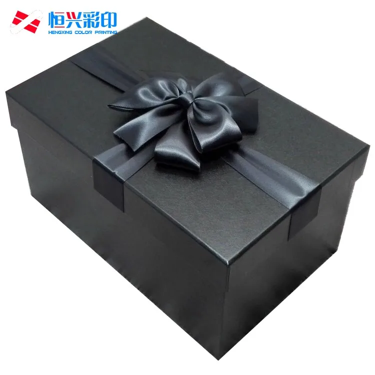 custom luxury rectangular cardboard boxes bow tie packaging gift 动态图库网