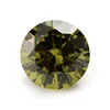 AAA cz stone gemstone 1mm-10mm dark Olive cubic zirconia gemstone
