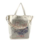 Eco high quality 12oz 100% nature biodegradable cotton canvas tote bag with shoulder strip