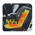 GEDE 12V BLACK WINTER HEATED/PADDED CAR/VAN SEAT CUSHION/COVER