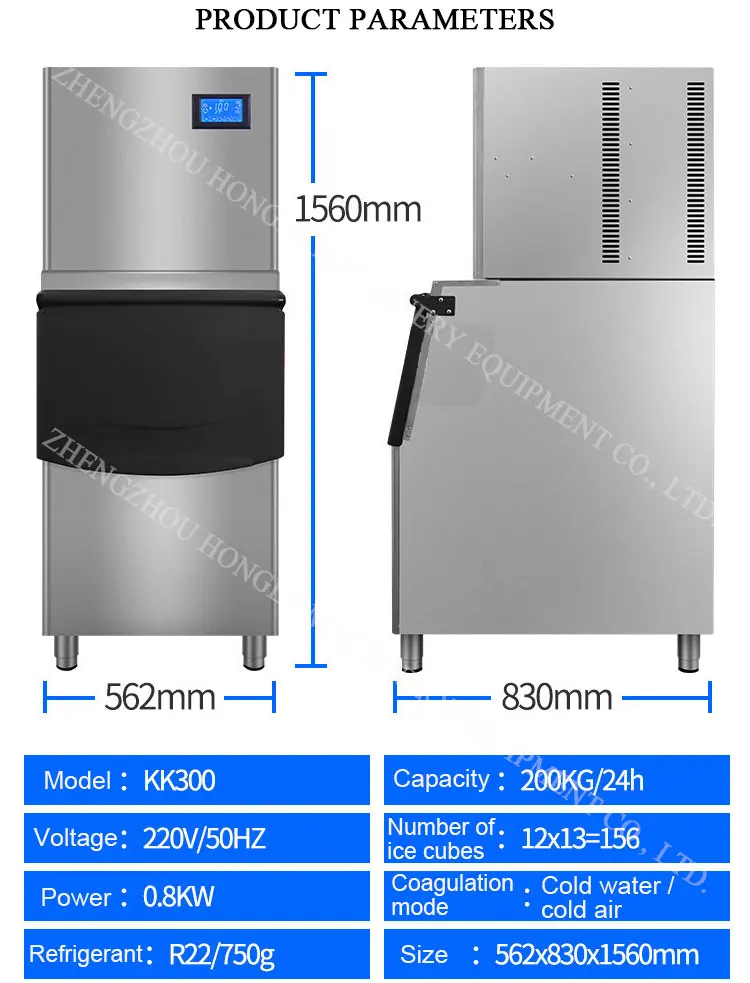 500Kgs Ice Tube Machine Snow Bullet Ice Cube Tube Maker Machine Commercial 5 Ton manufacture