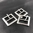 High Quality Oekotex Standard 2.5cm Shiny Silver Metal Pin Buckle
