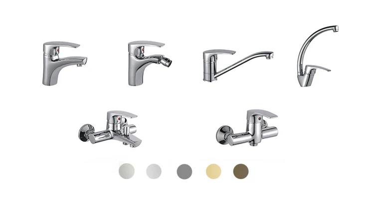 Luxury Brass Saving Water Bath Shower Mixer Tap Wall Mounted Faucets